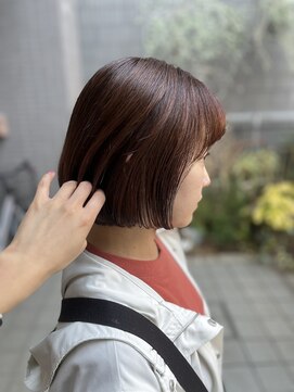 美容室ポール 西葛西店(PAUL) 西葛西で脱白髪 白髪ぼかしハイライト ピンクカラー