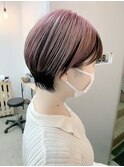 【cuzKLUB】耳掛けショート×ピンクコントラストカラー＊池袋