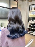 地毛を活かすグラデーションカラー デザインカラー 表参道