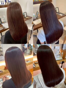 固めずまっすぐすぎない自然な仕上がりの髪質改善ナチュラルストレートで扱いやすいストレートヘアを実現＊