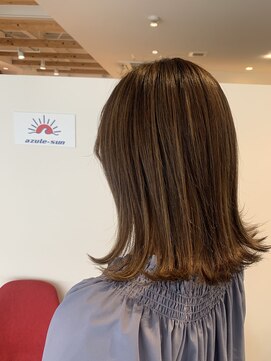 ハイライトカラー,ショコラベージュ,ブラウン【草加】