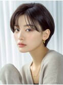 黒髪ショート/ハンサムショート/ショート/ショートカット