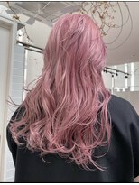 シェリ ヘアデザイン(CHERIE hair design)&nbsp;ホワイトピンク×ロング［福岡/天神/大名/美容室/ピンク系］