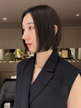 メゾンマイル 恵比寿(maison mile) オリーブグレージュ/透明感カラー/レイヤーカット/ボブ/恵比寿駅