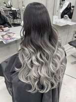 エゴル ナゴヤサカエ(ENGOL NAGOYA SAKAE)&nbsp;【手島カミラ】グラデーション×ホワイトシルバー