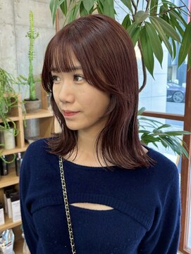 ノイ(noii) 顔周りカット/オレンジブラウン