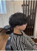 波巻きパーマ