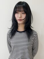 ニコフクオカヘアーメイク(NIKO Fukuoka Hair Make)&nbsp;[NIKO]シャギーレイヤー/ハッシュカット/ブルーブラック
