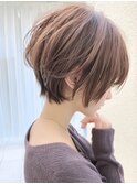 【40代50代60代】似合わせ大人ショートボブ／前髪あり／面長丸顔