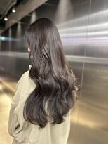 ペレ 原宿(PELE)&nbsp;ダークパープルナチュラルショート夏のヘアアレンジ原宿