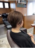 ベリーショート/丸みレイヤーボブ/丸く収まる骨格矯正カット