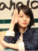 小顔の人向けボブ