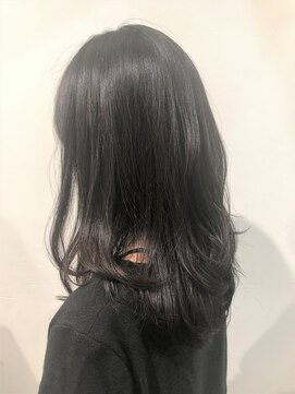 コマ(coma) 【coma中野】ロングレイヤー_ハイライトカラーオリーブカラー