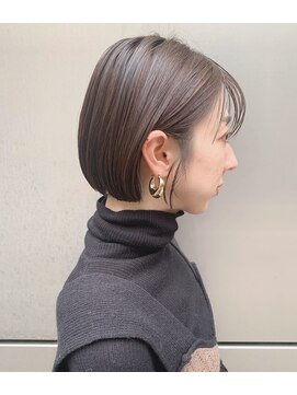 グランドライン(GRAND LINE) GRAND LINE YUTAKA フレンチボブスタイル　オリーブベージュ