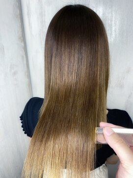 アンフィシュピトロワ(AnFye spi tlow) ジュエリーシステム×LULUトリートメント×縮毛矯正で艶髪♪