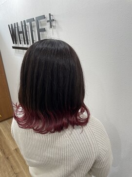 アンダーバーホワイト 南海難波店(_WHITE) 裾カラー