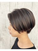 丸み大人ショートボブ