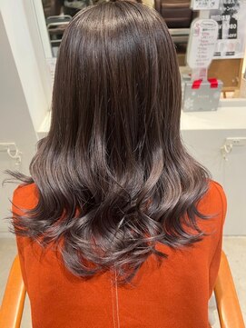 アデプト 金町店(adept) 艶感ダークブラウン　無造作ウェーブ