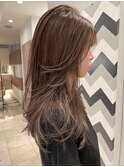 ★くびレイヤーエモージュふんわりカール20代30代40代◎美髪