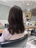 【竹之内蔵人】ゆるふわミディアムに透明感ラベンダーグレージュ