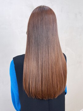 アイティーバイアルバム 松戸店(IT by ALBUM) 艶髪ブラウン_斜めバンググレージュカラー_ba422881