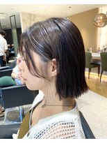 ウノプリール 西梅田ハービスプラザ店(uno pulir)&nbsp;【KEN】ハイライトカラー外ハネボブスタイル 20代30代40代50代