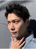 スパイキーショート×パーマ