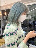 シー(thee) ミントグリーン×モスグリーン