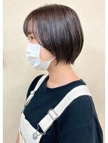ソソ(soso)&nbsp;【soso 伊勢田】ショートボブ×グレージュ【横浜/ブリーチ】