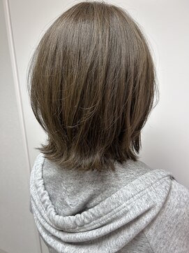 ヘアサロン ナノ(hair salon nano) 大人かわいいナチュラルミディ×ブルーグレージュ