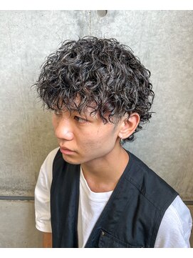 オーシャントーキョー(OCEAN TOKYO) 波巻きマッシュパーマメンズツイストスパイラルツーブロック