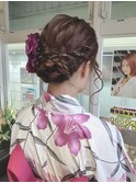ツイスト編みシニヨン