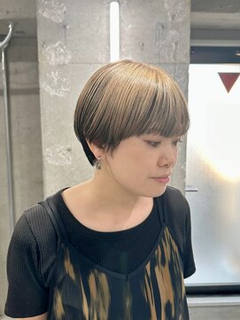 ラック(LUCK) マッシュショート/アンブレラカラー/ミルクティー/船橋