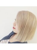 ノームコアブラントカット外国人風ホワイトカラー♪