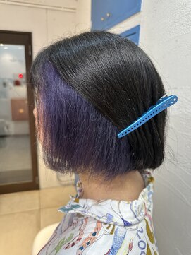 プライズ 成増店(prize) インナーカラーラベンダーパープルダブルカラー成増