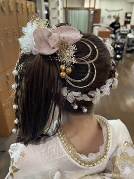 トップヘアー 本店(TOP HAIR) サイドポニー／ポニーテールアレンジ／成人式