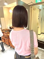 キャンバス バイ ネオリーブ 横浜西口(Canvas by neo.)&nbsp;切りっぱなしボブ　丸くないボブ　マロンベージュ