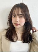 イメチェンフェミニンロング.美髪.ワイドバング似合わせカット