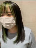 インナーカラー×グリーン【中野美容室/阿佐ヶ谷/高円寺】
