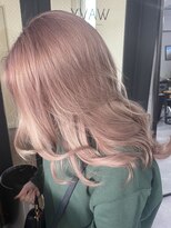 ウェイビー 桜木町店(WAVY)&nbsp;【ブリーチ２回】韓国風ペールピンクベージュ