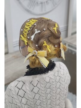 ヘアセットサロン ミント(Hair set salon MINT) レースアップツインお団子