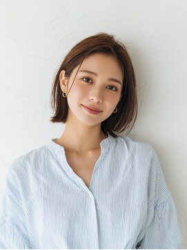 e.m.a プレミアムビューティーサロン 栄駅店(e.m.a PREMIUM BEAUTY SALON) レイヤーカット/イメチェン/外ハネボブ/美髪/ワイドバング/髪型