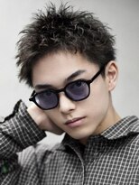 レタッチ バイ フィフス 銀座(RETOUCH by fifth) 銀座アップバング長めスパイキーショートスキンフェードカット◆