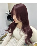 シェリ(che'rie) ブリーチダブルカラーワインレッドネイビーオリーブグリーン黒髪