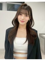 ユーフォリア 新宿通り(Euphoria) 黒髪レイヤー/アッシュ/ココアベージュ/韓国スタイル/小顔