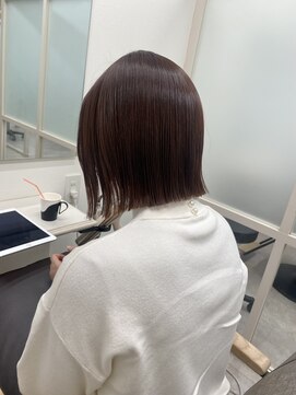 切りっぱなしボブ