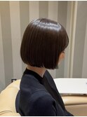 大人可愛いミニボブ×ベージュカラー【カミケンパセオ/福島】