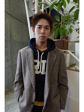 ソーレ(sole) スパイキーショート　ブラウンカラー　メンズショート