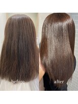 エルプラスヘアー 平尾店(L+hair)&nbsp;30代40代髪質改善トリートメント艶感ストレート透明感ロング