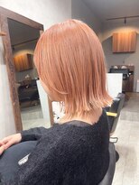 リアン(lien)&nbsp;ペールオレンジベージュ×レイヤーボブ